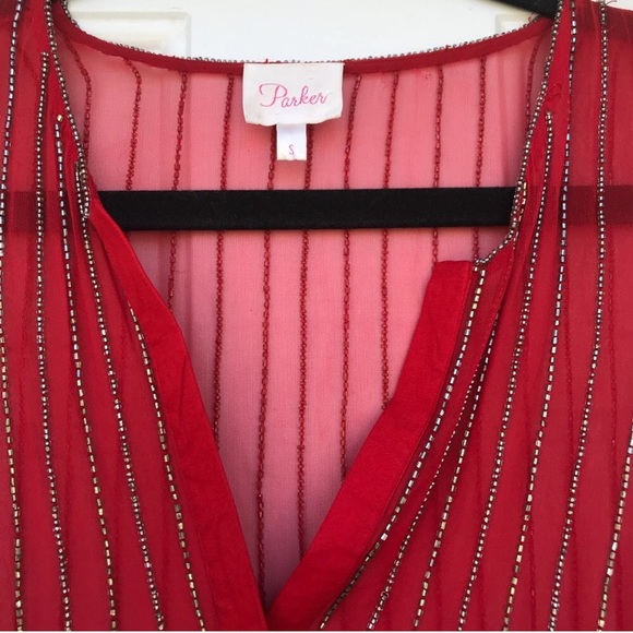 Parker Beautiful Beaded Sheer Tank - Picture 5 of 6